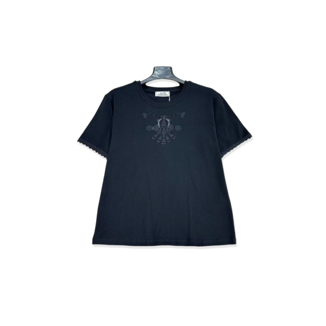 H**mes EMBROIDERED MAXI T SHIRT H5H4625DC02